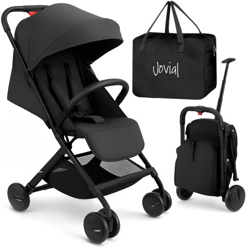 SereneLife Lightweight Baby Stroller, Folding Travel Stroller with Reclining Seat, Canopy, 5-Point Safety Harness, Storage Basket, Smooth Wheels, Compact Portable Design (39.8" x 18.7" x 32.3") | Wayfair