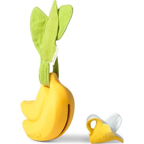 Ana Banana Teething Ring & Pacifier Set