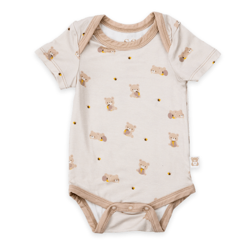 Bodysuit (Bears & Honey) – Snuggle & Slumber