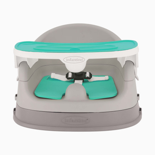 Grow-With-Me 3-in-1 Feeding Booster Deluxe - Teal, Grey