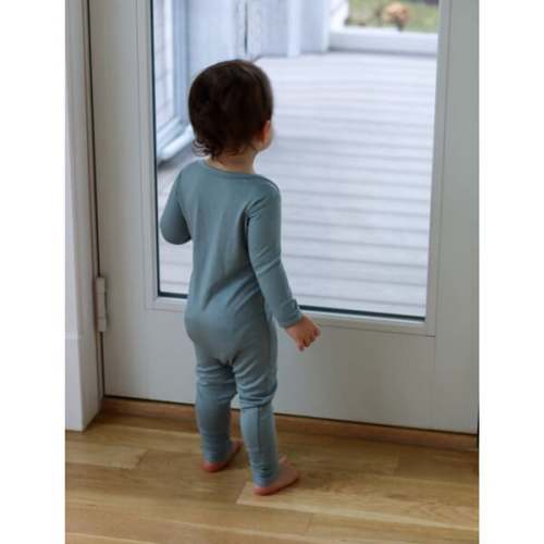 Romper Footie Convertible Pajama, Sage - günamüna | Maisonette