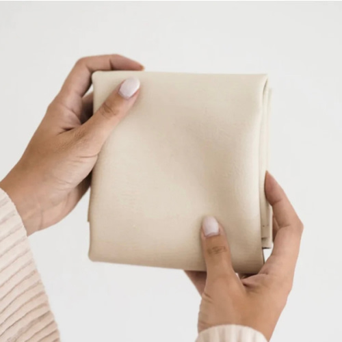 Leather Mini Mat 'Oat'