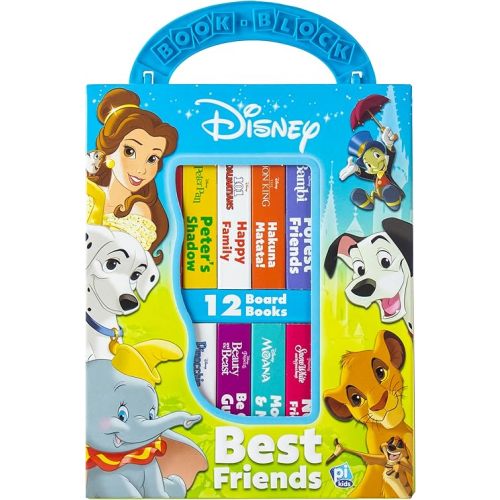 Disney Lion King, Moana, and more! - Best Friends My First Library Board Book Block 12-Book Set - PI Kids Board book – December 18, 2018