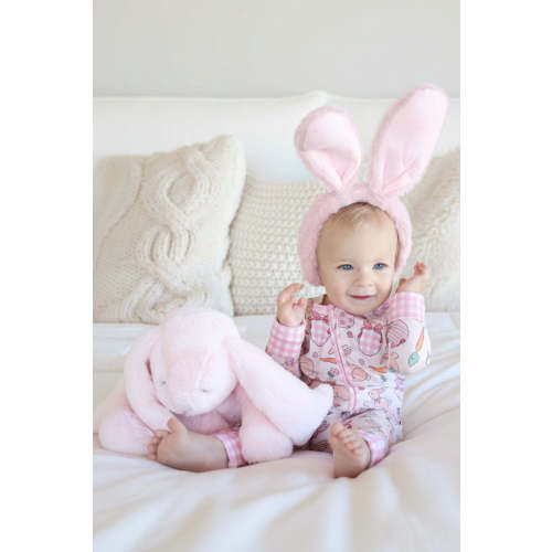 Hoppy Spring Convertible Zip Romper | Pink