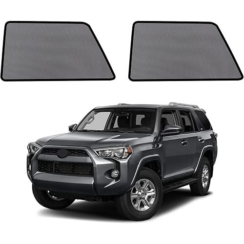 Car Window Shades for 2011-2023 4Runner - Rear Side Window Sun Shade for Baby, Breathable Mesh Car Privacy Window Covers, UV Protection & Heat Insulation for Road Trips Napping Camping (2 PCS)
