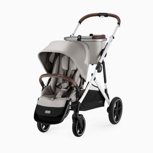 Cybex Gazelle S Stroller - Stone Grey Seat/Silver Frame