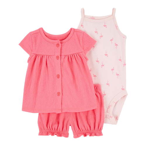 Carters Baby Girl Outfit Set - Flamingo Print - Sizes 0/3-24 Months