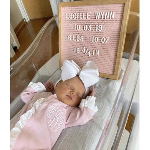 Baby Girl Coming Home Outfit, Monogrammed Footie, Ruffle Footie Pink, Newborn Picture Outfit, Baby Girl Clothing, Baby Shower Gift, Pima - Etsy