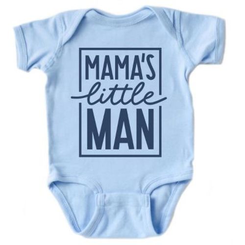 The Juniper Shop Mama's Little Man Baby Short Sleeve Bodysuit