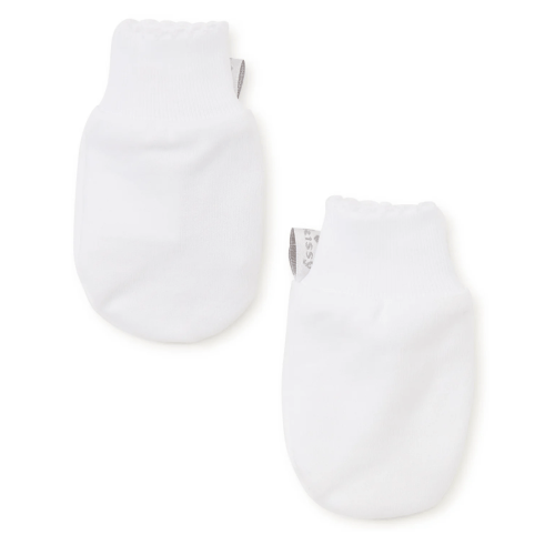 White Kissy Basics Mittens