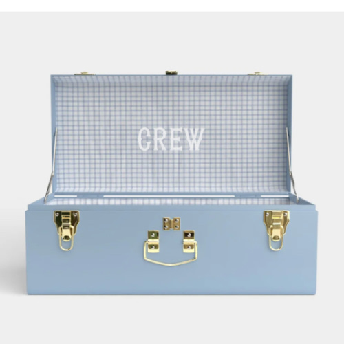 Petite Trunk - Light Blue - Picnic in Blue / Embroidery