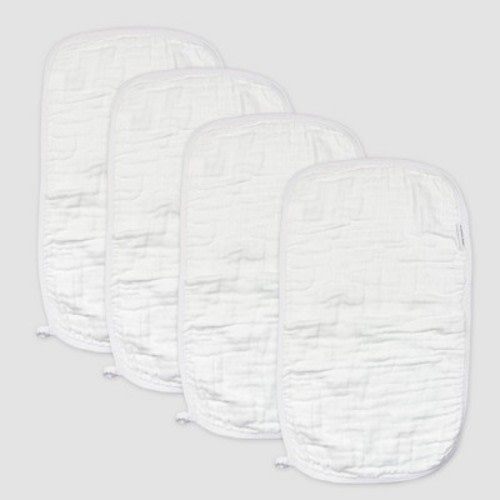 Honest Baby 4pk Organic Cotton Burp Cloth