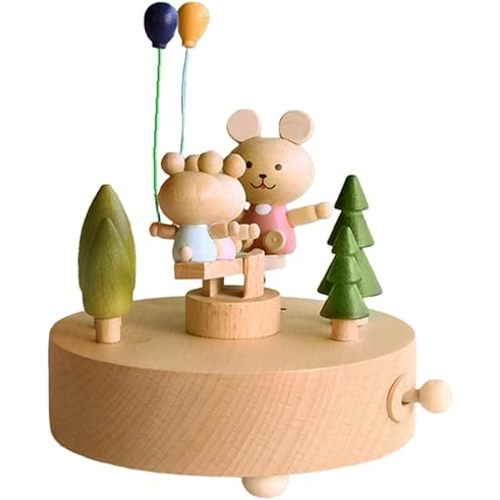 Train Music, Music for Kids, Ballet Dancer Musical Clockwork Castle, Cute Interactive Crib Toys with Lightweight for Nursery, Portable Kids Toys for Via