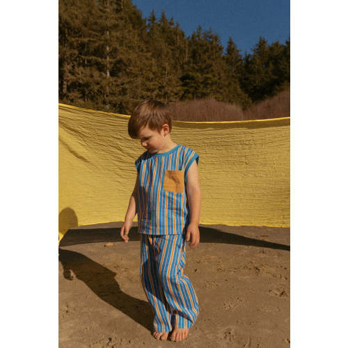 Jensen Set in Vallarta Blue Vertical Stripe