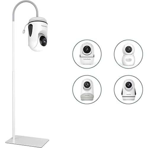 HelloBaby Baby Monitor Mount for HB6550/HB6560/HB65/HB66/HB40/HB6339,Floor Stand for All Hello Baby Monitors, Height Adjustable 76-148cm/30-58inch, 1.76kg Sturdy Base Camera Mount,No Wall Damage
