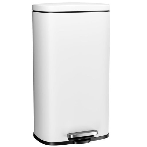 Pirecart Step Trash Can, Stainless Steel Garbage Bin, Soft-Close Rubbish Bin with Removable Plastic Inner Bucket, Fingerprint-Proof, Lid Dustbin, Suit for Kitchen Home & Reviews | Wayfair
