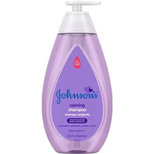 Johnson's Baby Calming Baby Shampoo with Soothing NaturalCalm Scent, Hypoallergenic & Tear-Free Baby Hair Shampoo, Free of Parabens, Phthalates, Sulfates & Dyes, 20.3 fl. oz