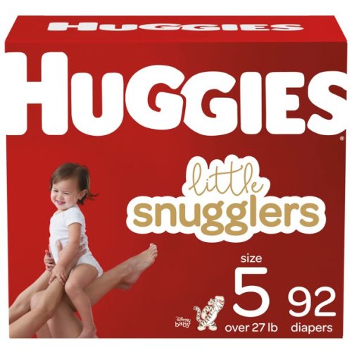 Huggies Little Snugglers Baby Diapers, Size 5, 92 Ct