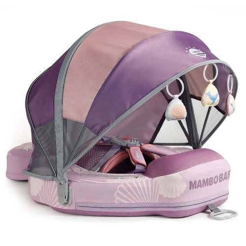 Mambobaby Float with Canopy and Tail Seashell- Purple