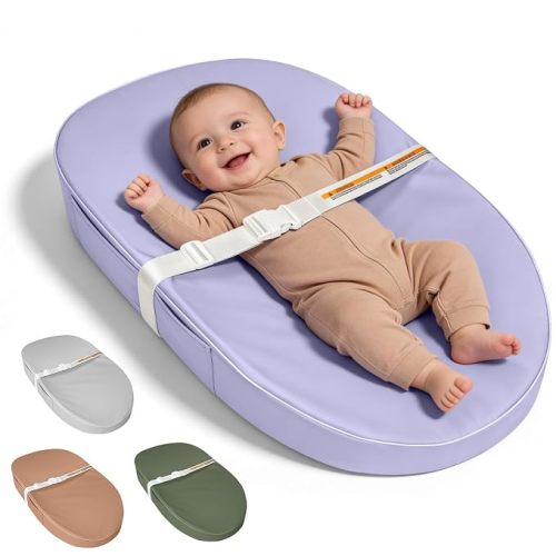 JVEOO Baby Changing Pad Waterproof Vegan Leather Wipeable