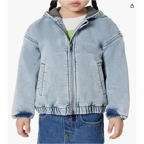 Amazon Essentials Unisex Toddlers and Babies' Soft Stretch Regular-Fit Denim Jacket
