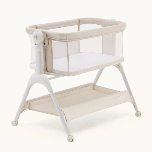 Harppa Cuddly Sway 3-in-1 Rocking Baby Bassinet & Bedside Sleeper (Color: Sand Cream)