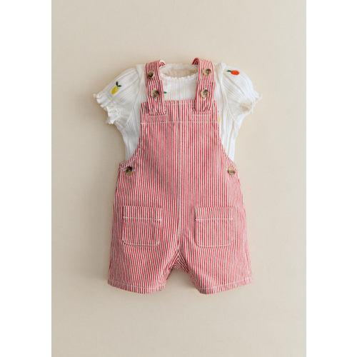 Marno Jumpsuit - Red with Stripes
