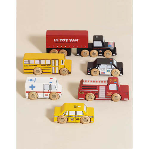 American Wooden Car Set
