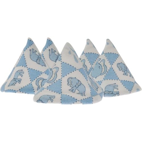 Beba Bean - Pee Pee Teepee for Baby Boy - Reusable & Washable Pee Shield for Diaper Changing - Baby Shower Gifts for Boys - Elephant Cotton Cloth - Laundry Bag - Set of 5 Covers