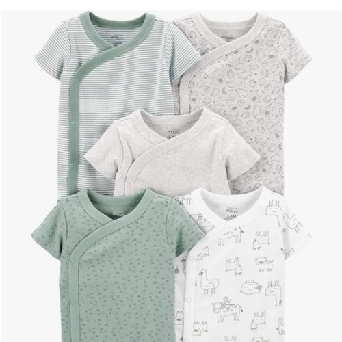 Simple Joys by Carter's Unisex Baby 5-pack Side Snap Short-sleeve Bodysuit