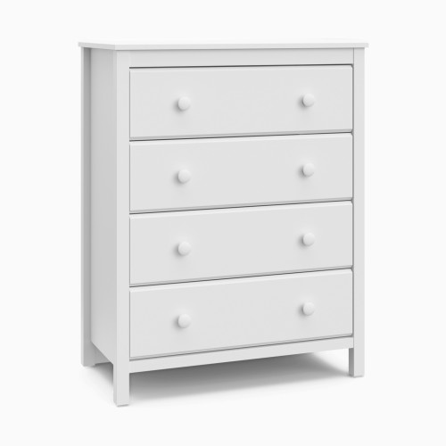 Storkcraft Alpine 4 Drawer Dresser - White
