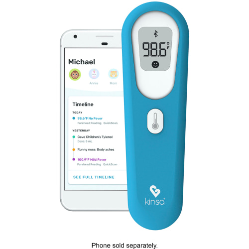 Kinsa - QuickScan Non-Contact Thermometer - Blue