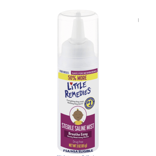 Little Remedies Sterile Baby Saline Nasal Mist, Pack of 3