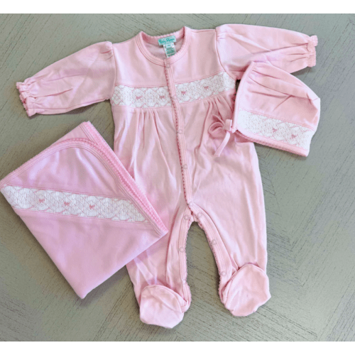 Bows Smocked Footie