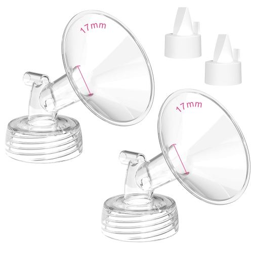 Breast Pump Parts for Spectra S1/S2/13 Plus, Not Original Accessories, Spectra Flange Inserts Replacement Include 17mm Flange/Duckbill Valve