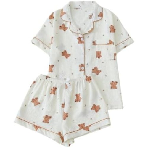 Verdusa Pajamas For Women Set 2 Piece Cute Pjs Sleepwear Lounge Sets