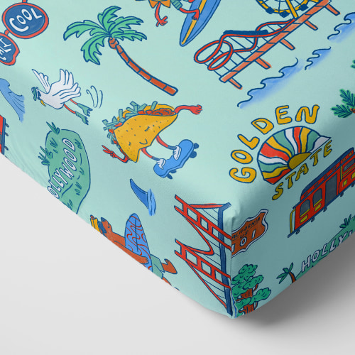 Golden State Fitted Crib Sheet – Little Sleepies