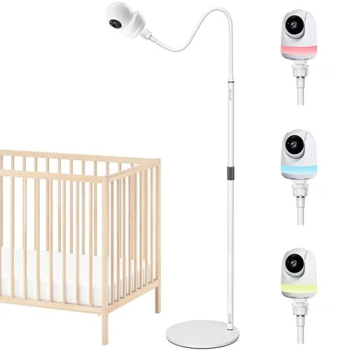 Upgraded Baby Monitor Floor Stand Holder Mount Compactible with Babysense HDS2 / Max View and Pro/Prisma Baby Cameras Holder Adjustable Height Baby Camera Floor Stand Flexible Baby Cameras Holder