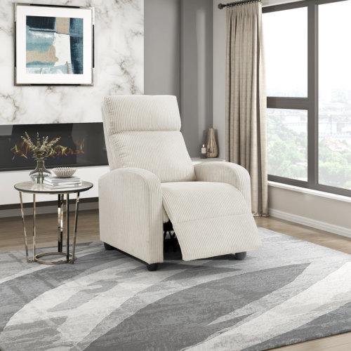 Winston Porter Yailem 27" Modern and Contemporary Manual Recliner - Corduroy Recliner with Easy Push-Back Reclining Motion and durable solid wood and plywood frame & Reviews | Wayfair
