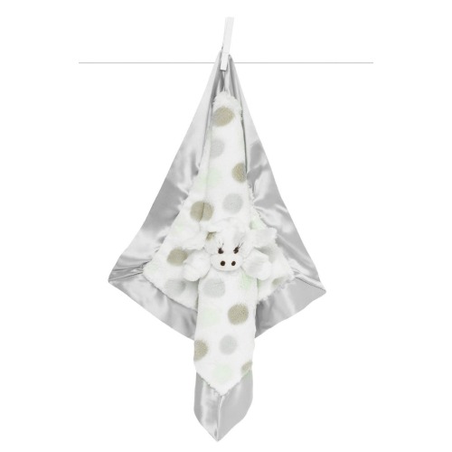 Luxe Dot Plush Giraffe Lovey Blanket