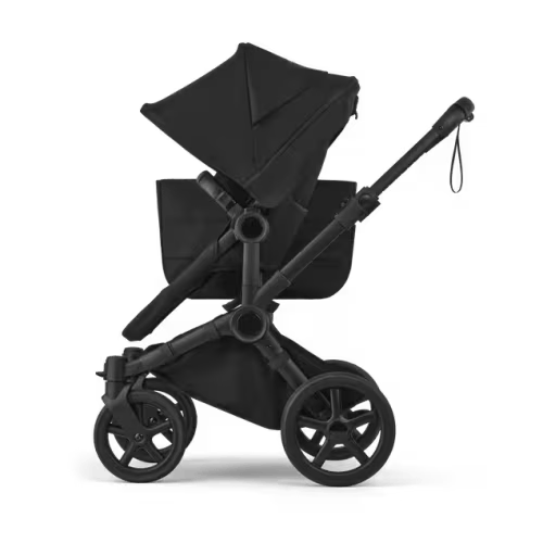 Bugaboo Donkey 6 2-in-1 stroller heritage black sun canopy, heritage black fabrics, black base | Bugaboo