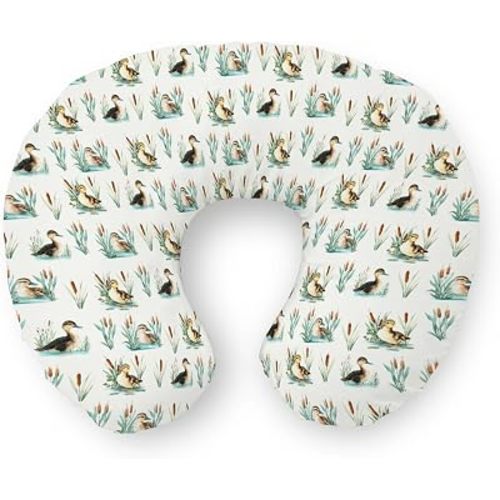 Hunting Patchwork Nursing Pillow Covers Camouflage Deer Duck Hunt Soft Stretchy Nursing Cover for Breastfeeding Pillows Boy Men Hunting Lovers Gift Pillow Slipcover for Baby Boys Newborn Nursery