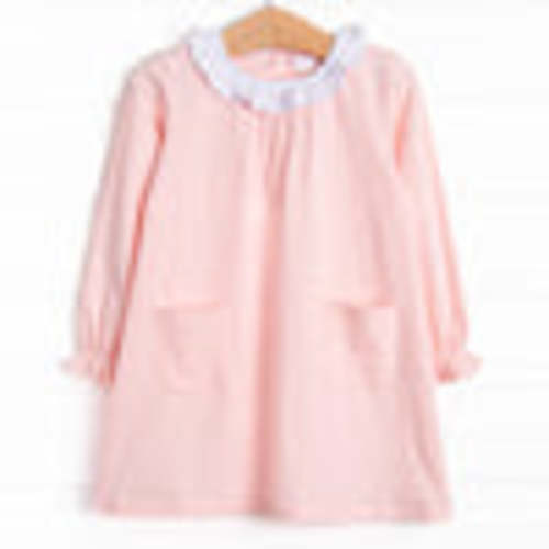 Bethany Basic Pocket Dress, Pink – Stitchy Fish