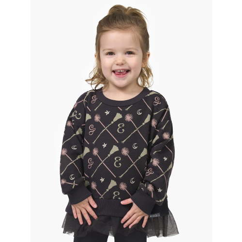 Modern Moments Toddler Girl Drop Shoulder Wicked Sweatshirt, Sizes 12 Months - 5T