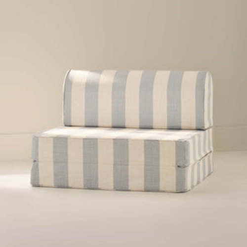 Sky Blue and White Striped Modular Couch | Harlan | House of Noa