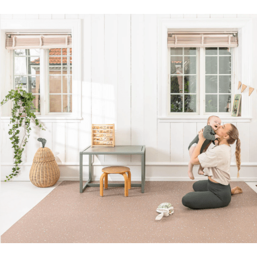 Kids Play Mat - Non-Toxic Foam - Terrazzo Mocha | Copenhagen Kid