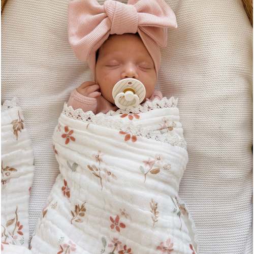 Heritage Muslin Blanket - Wild Posy