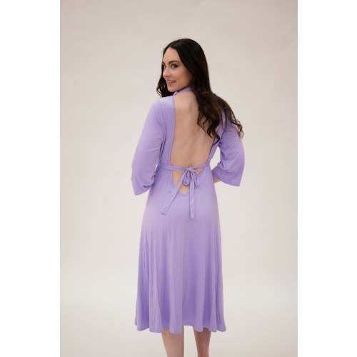 Lila Labor & Postpartum Gown in Lilac