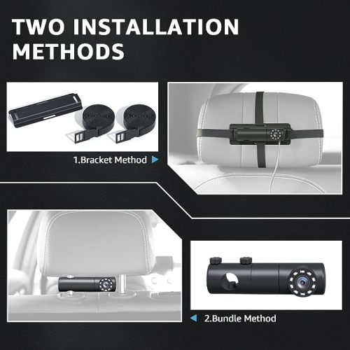 Baby Car Camera, HD Display Baby Car Mirror with Night Vision Feature, 4.3 inch Baby Car Monitor with Wide Clear View, Baby Car Seat Mirror Camera Rear Facing to Observe Baby’s Every Move