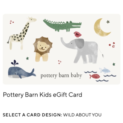 E Gift Card – The Perfect Gift for Any Occasion | Pottery Barn Kids